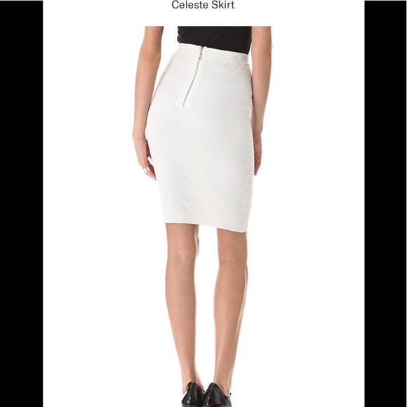 🍦Torn By Ronni Kobo Cream Celeste Textured Knit Skirt Sz XS - Picture 4 of 6